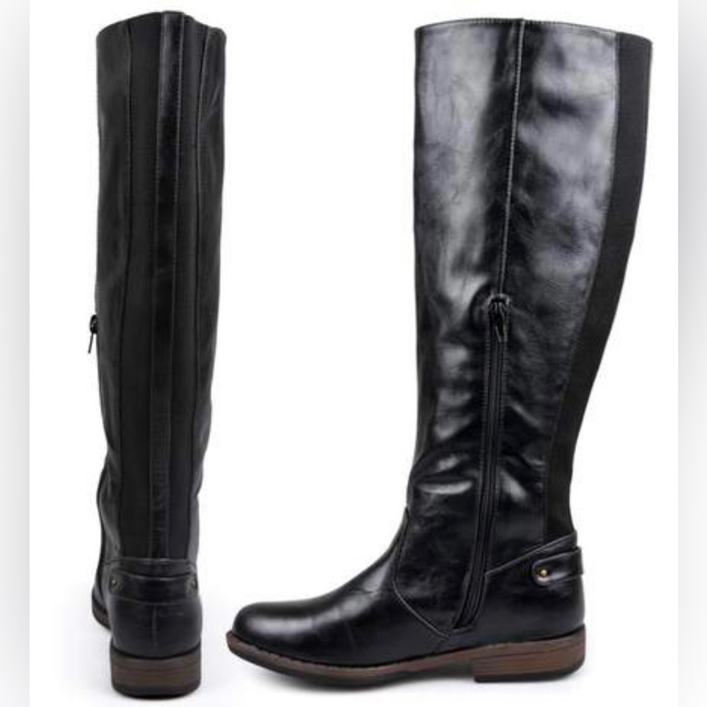 Journee Collection Lynn Women’s Knee-High Wide Calf Riding Boots
